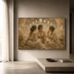 Moon Sisters Celestial Feminine Wall Art Canvas Print - Image 12