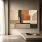 Terracotta Architectural Balance Geometric Abstract Wall Art Canvas Print - Image 11