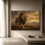 Roaming Sovereign Lion Wall Art Canvas Print - Image 11