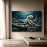 Seabed Octopus Sea Life Wall Art Canvas Print - Image 11