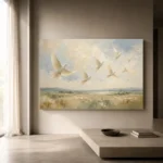 Flying White Doves Bird Wall Art Canvas Print - Image 11