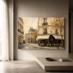 Paris Café Corner Parisian Architecture Wall Art Canvas Print - Image 10