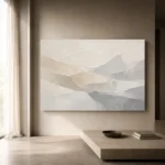 Layered Hills Neutral Abstract Wall Art Canvas Print - Image 11