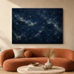 Celestial Constellation Field Constellation Wall Art Canvas Print - Image 4