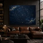 Celestial Sphere Chart Constellation Wall Art Canvas Print - Image 5