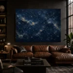 Celestial Constellation Field Constellation Wall Art Canvas Print - Image 5