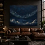 Starlit Celestial Arc Constellation Wall Art Canvas Print - Image 5