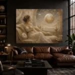 Celestial Observatory Muse Celestial Feminine Wall Art Canvas Print - Image 5