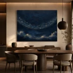 Starlit Celestial Arc Constellation Wall Art Canvas Print - Image 6