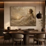 Lunar Tide Muse Celestial Feminine Wall Art Canvas Print - Image 6