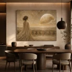 Lunar Horizon Muse Celestial Feminine Wall Art Canvas Print - Image 6