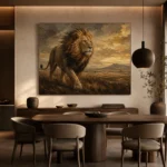 Roaming Sovereign Lion Wall Art Canvas Print - Image 5