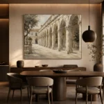 Renaissance Arcade Classical Architecture Wall Art Canvas Print - Image 5