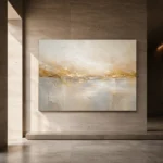 Gilded Meridian Gold Abstract Wall Art Canvas Print - Image 6