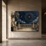 Moonlit Terrace Zodiac Wall Art Canvas Print - Image 7