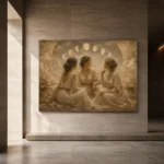 Moon Sisters Celestial Feminine Wall Art Canvas Print - Image 7