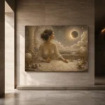 Eclipse Observatory Celestial Feminine Wall Art Canvas Print - Image 7