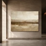 Flowing Earth Textured Abstract Wall Art Canvas Print - Image 6
