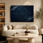 Celestial Sphere Chart Constellation Wall Art Canvas Print - Image 8