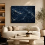 Celestial Constellation Field Constellation Wall Art Canvas Print - Image 8