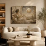 Celestial Observatory Muse Celestial Feminine Wall Art Canvas Print - Image 8