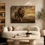 Roaming Sovereign Lion Wall Art Canvas Print - Image 7