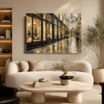 Covered Passage Parisian Architecture Wall Art Canvas Print - Image 7