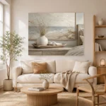 Ceramic Vase Seascape Coastal Bedroom Wall Art Canvas Print - Image 8