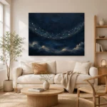 Celestial Constellation Field Constellation Wall Art Canvas Print - Image 9