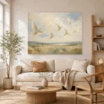 Flying White Doves Bird Wall Art Canvas Print - Image 8