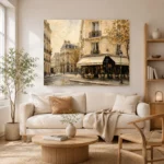 Paris Café Corner Parisian Architecture Wall Art Canvas Print - Image 7