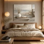 Ceramic Vase Seascape Coastal Bedroom Wall Art Canvas Print - Image 9