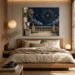 Moonlit Terrace Zodiac Wall Art Canvas Print - Image 10