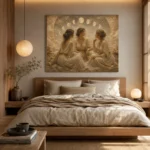 Moon Sisters Celestial Feminine Wall Art Canvas Print - Image 10