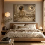 Eclipse Observatory Celestial Feminine Wall Art Canvas Print - Image 10