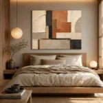 Terracotta Architectural Balance Geometric Abstract Wall Art Canvas Print - Image 9
