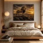 Sunset Monarch Lion Wall Art Canvas Print - Image 9