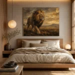 Roaming Sovereign Lion Wall Art Canvas Print - Image 9