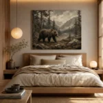 Mountain Bear Wildlife Portrait Wall Art Canvas Print - Image 9