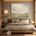 Flying White Doves Bird Wall Art Canvas Print - Image 9