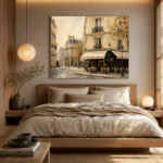 Paris Café Corner Parisian Architecture Wall Art Canvas Print - Image 8