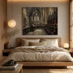 Choir Stalls Gothic Architecture Wall Art Canvas Print - Image 8