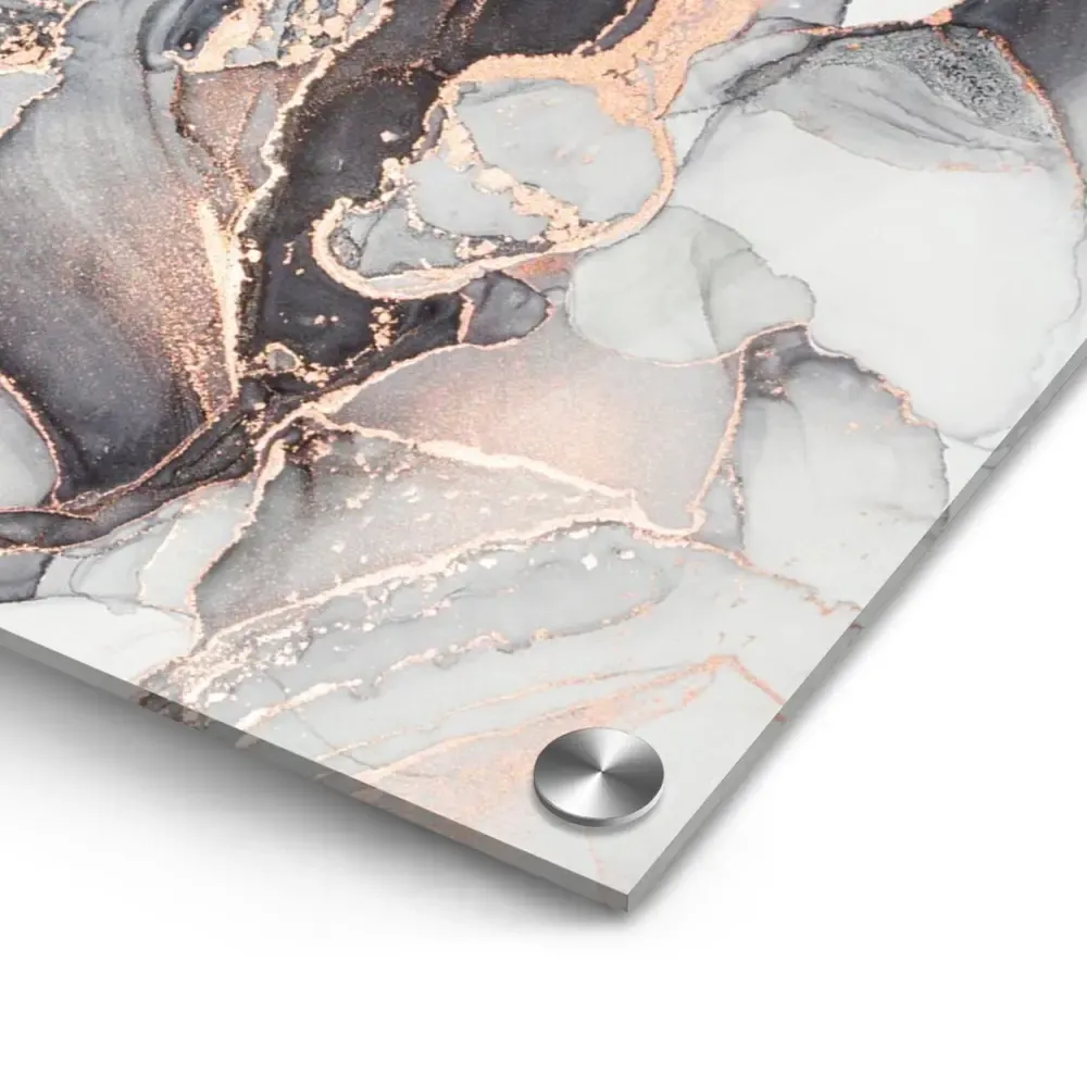 Premium acrylic print edge detail for wall art