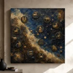 Celestial Medallion Map Zodiac Wall Art Canvas Print - Image 12