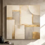 Gilded Modular Forms Gold Abstract Wall Art Canvas Print - Image 11