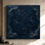 Scattered Star Field Constellation Wall Art Canvas Print - Image 12