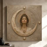 Lunar Oracle Celestial Feminine Wall Art Canvas Print - Image 12