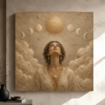 Solar Ascension Celestial Feminine Wall Art Canvas Print - Image 12