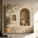 Reflecting Pool Courtyard Mediterranean Architecture Wall Art Canvas Print - Image 8