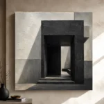 Black Portal Modern Architecture Wall Art Canvas Print - Image 11